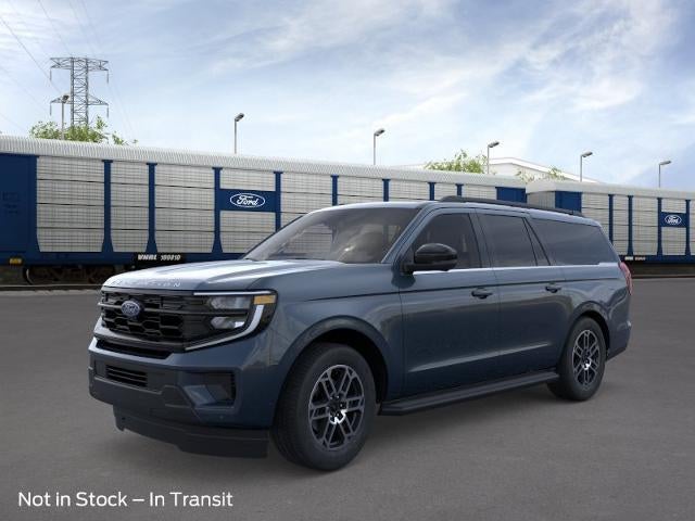 2026 Ford Expedition Max Active 4x4 in Stone Blue Metallic — front three-quarter view