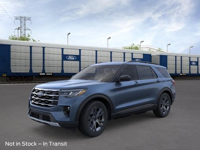 2026 Ford Explorer Active w/100A Pkg 4WD in Vapor Blue Metallic — front three-quarter view