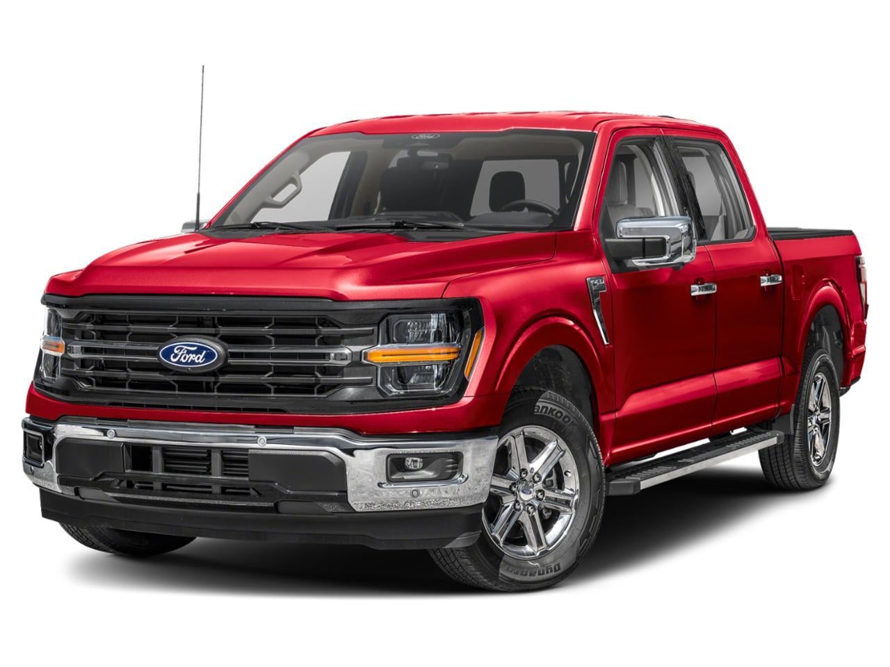 2024 Ford F-150 XLT 4WD SuperCrew 6.5' Box in Rapid Red Metallic Tinted Clearcoat — front three-quarter view