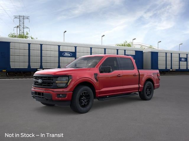 2026 Ford F-150 XLT 4WD SuperCrew 5.5' Box in Ruby Red Metallic Tinted Clearcoat — front three-quarter view